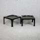 Pair of space age fiberglass coffee tables, Circa 1970