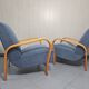 Pair of armchairs designed by K. Koželka & Antonín Kropáček for  Interier Praha Czechoslovakia 1950.