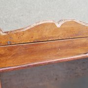 Medicine cabinet wall display case in ancient Burmese teak