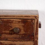 Small Japanese chest of drawers in cedar (ko-dansu), Taishō–Shōwa period, circa 1920–1945.