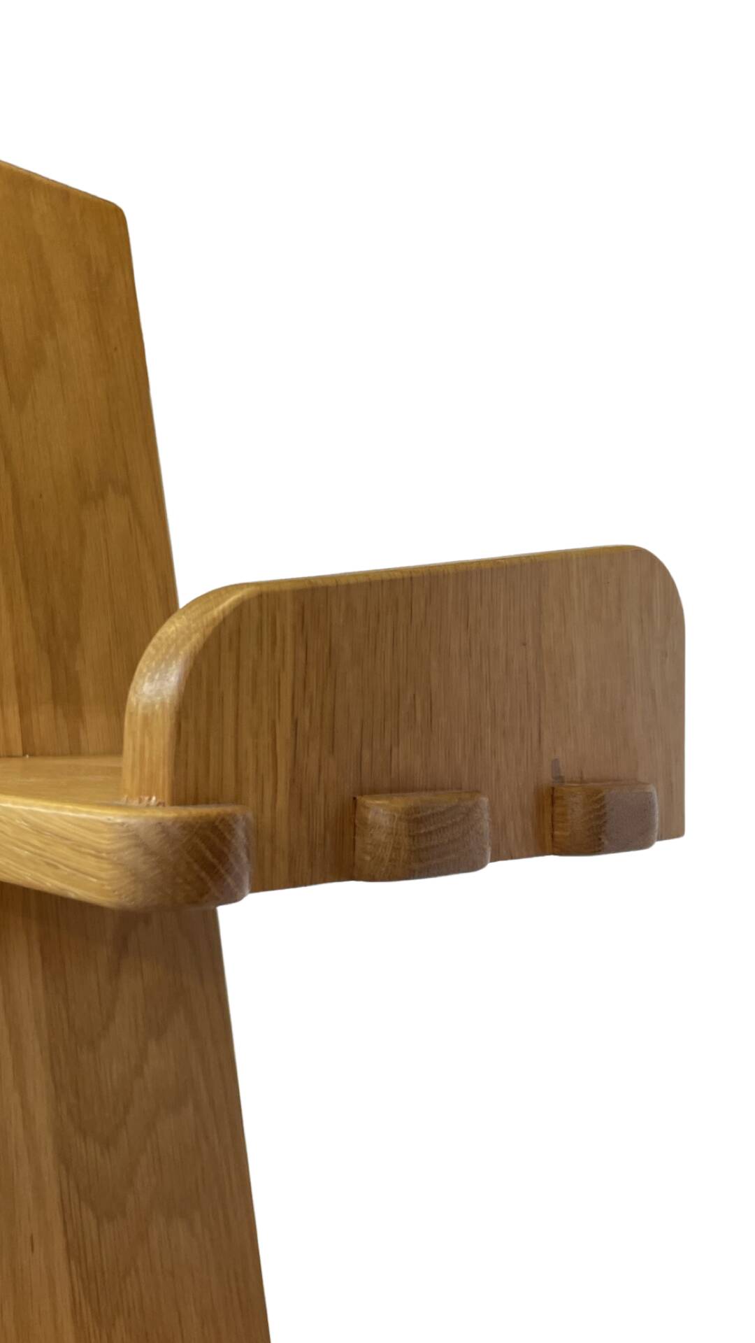 Vintage pyramid cabinet bookcase solid wood design