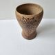 Ceramic vase with floral pattern - signed Fonck & Matéo Vallauris
