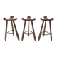 3x Vintage Spanish brutalist ‘Marbella’ stool by Confonorm, 70s