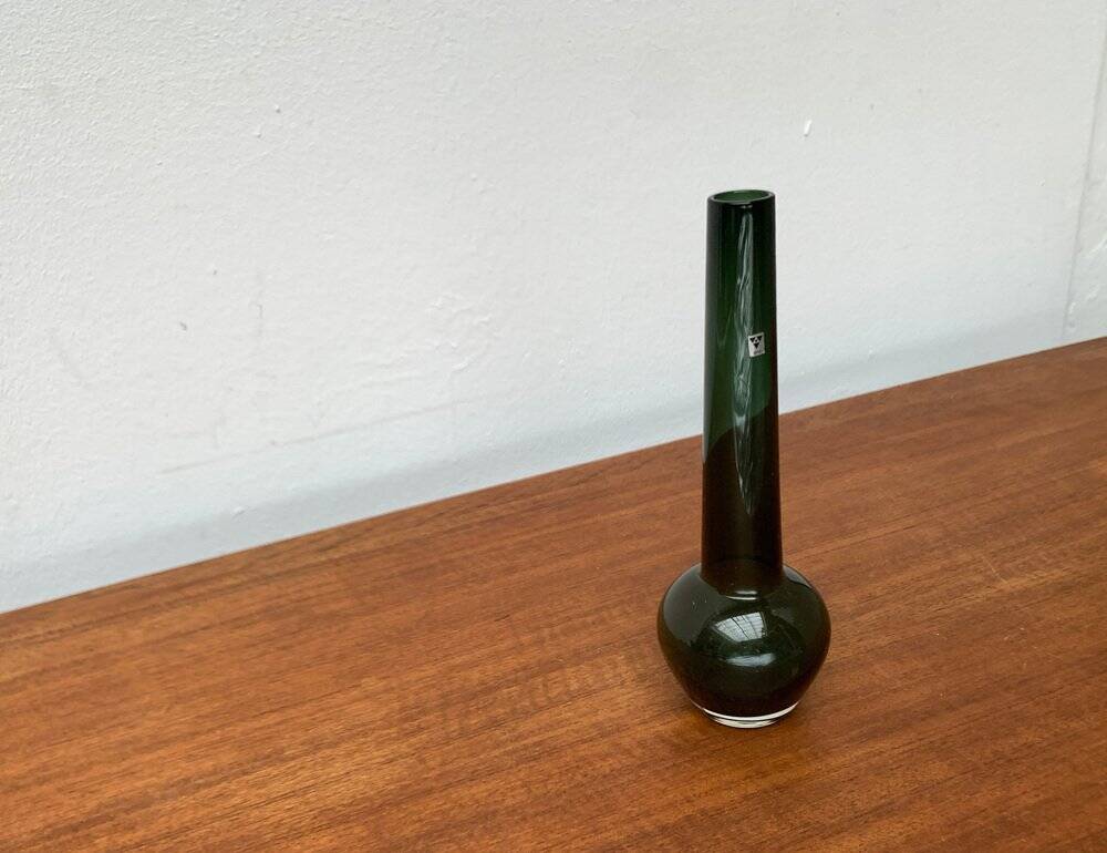 Mid-century German minimalist glass vase by Gral, 1960s.
