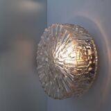 Old ceiling light / wall light - molded glass - 1970