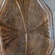 Art Deco amber glass tray