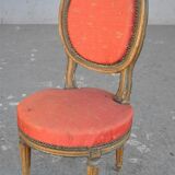So-called Chair chaffeuse era painted XIX