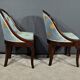 Pair of Mahogany Gondola Chairs, Restoration period – Part 1 of the 19th century