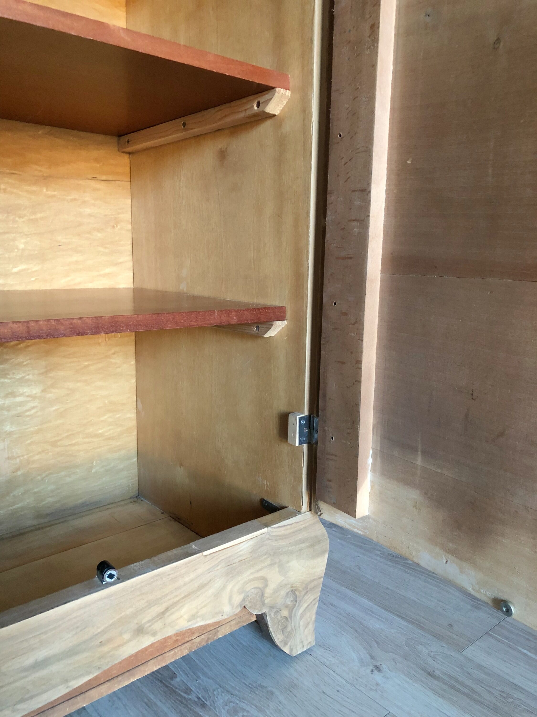 Furniture from the 30s/40s with elm magnifying glass veneer