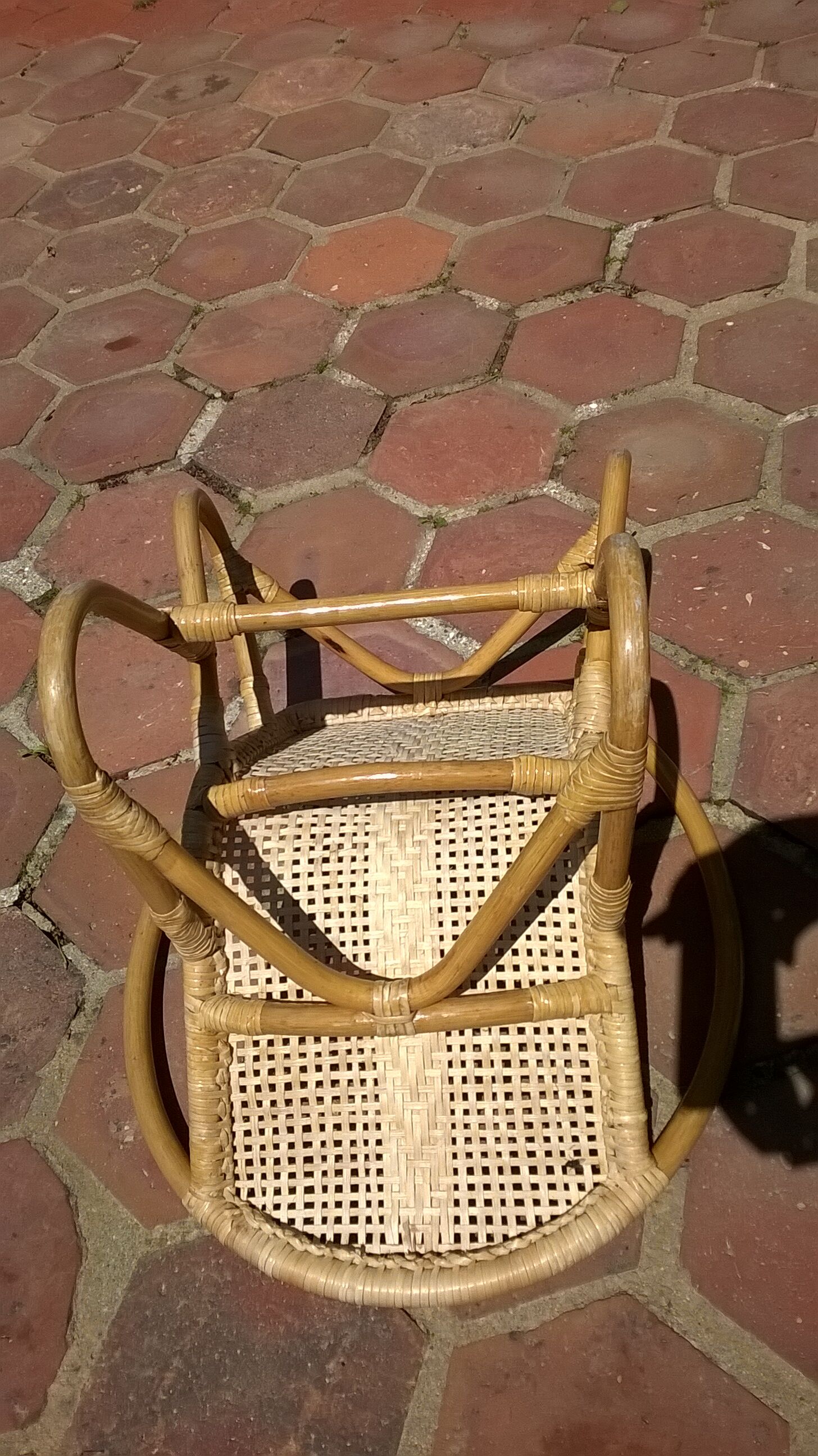 Bamboo Rattan child Chair