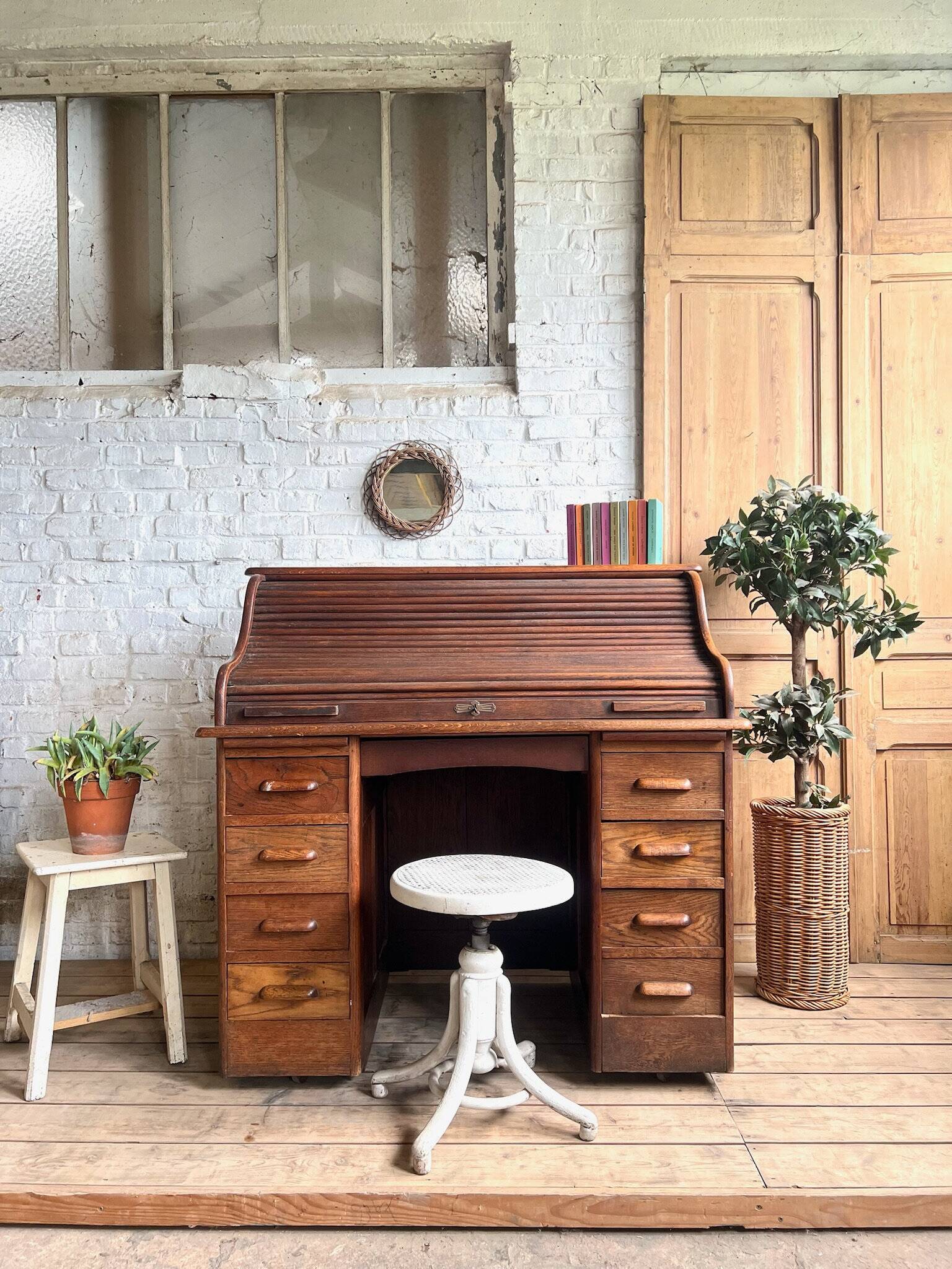 Old "American" desk Bouchery-Grenier