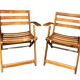 Set of two folding armchairs from the Reguitti brand