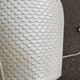 Italian lamp in white ceramic, known as bamboo with a crocodile effect