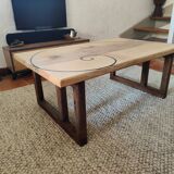 Solid wood coffee table - Golden Number