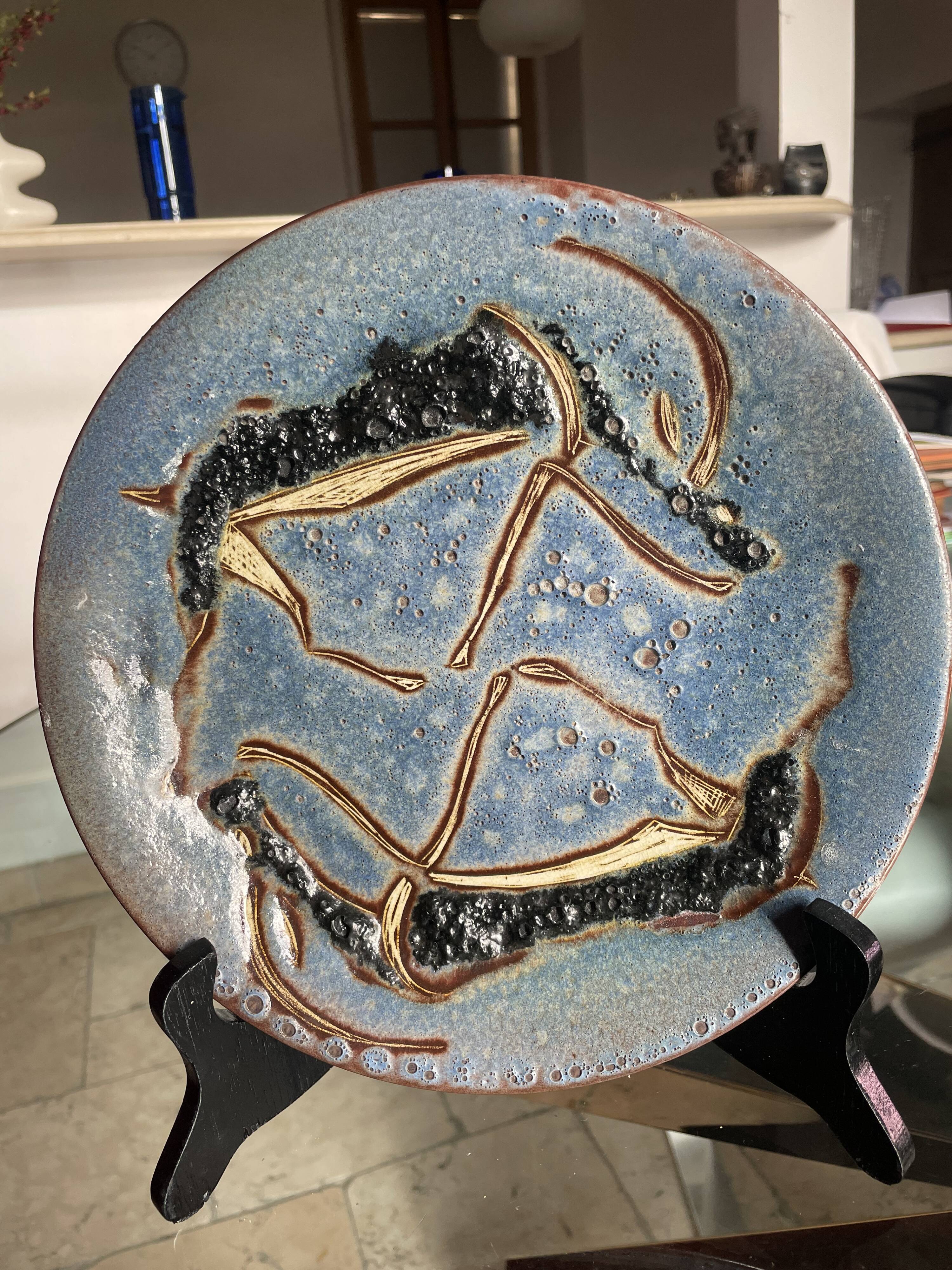 Mid century wall plate Le Castellet