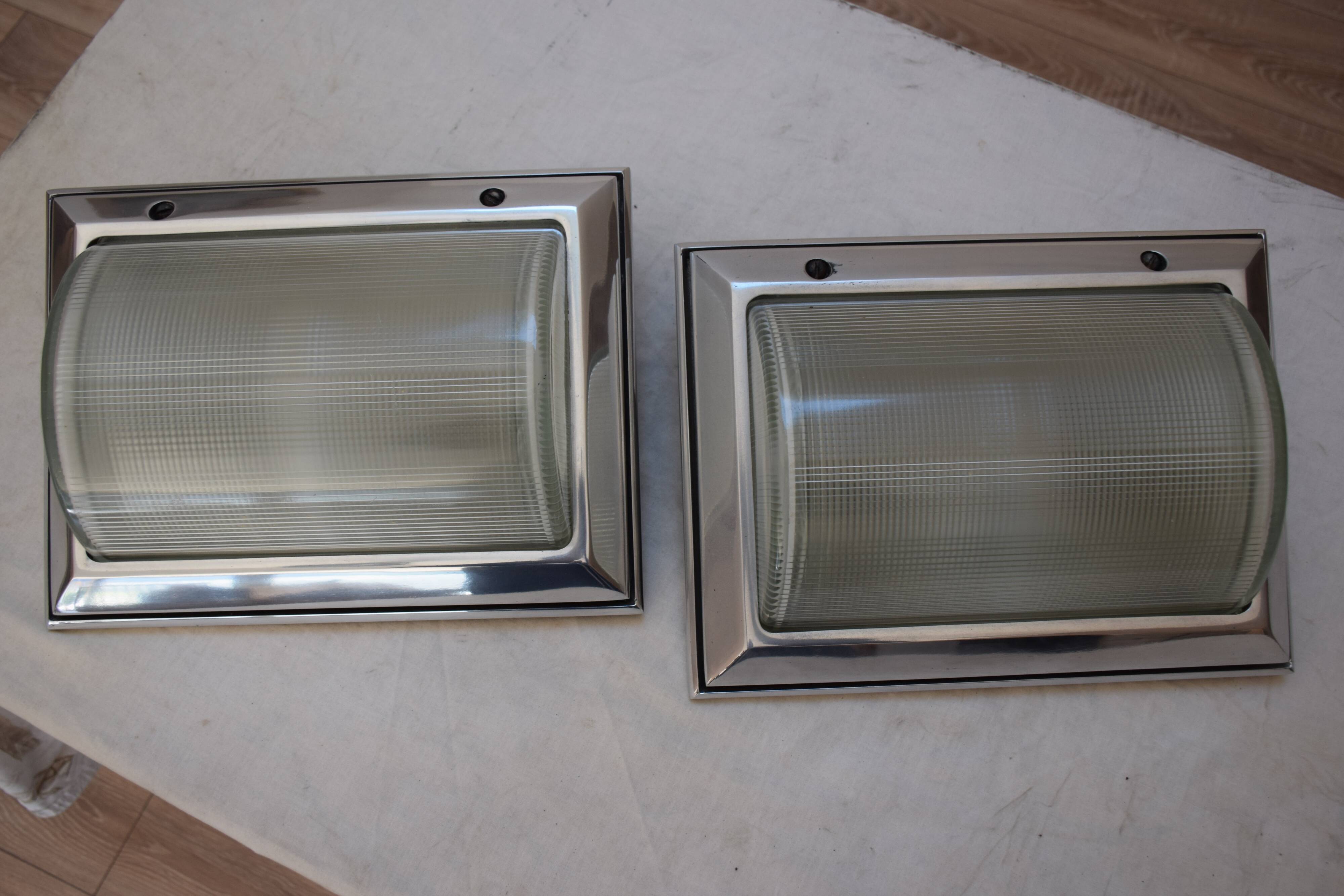 Pair of wall light  1930 built-in boat