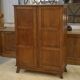 Oak armoire reconstruction by René Gabriel 1950s