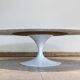 Calacatta marble coffee table by Eero Saarinen for Knoll, 70's.