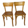 Pair of Baumann bistro chairs