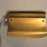 Scandinavian wall lamp in golden brass