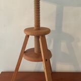 Vintage wooden tripod stool