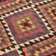 Turkish Handwoven Vintage Herki Kilim 84 cm x 368 cm