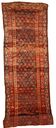 Handmade antique Persian Kurdish runner 3.6' x 17.8' (109cm x 542cm) 1880s - 1B445