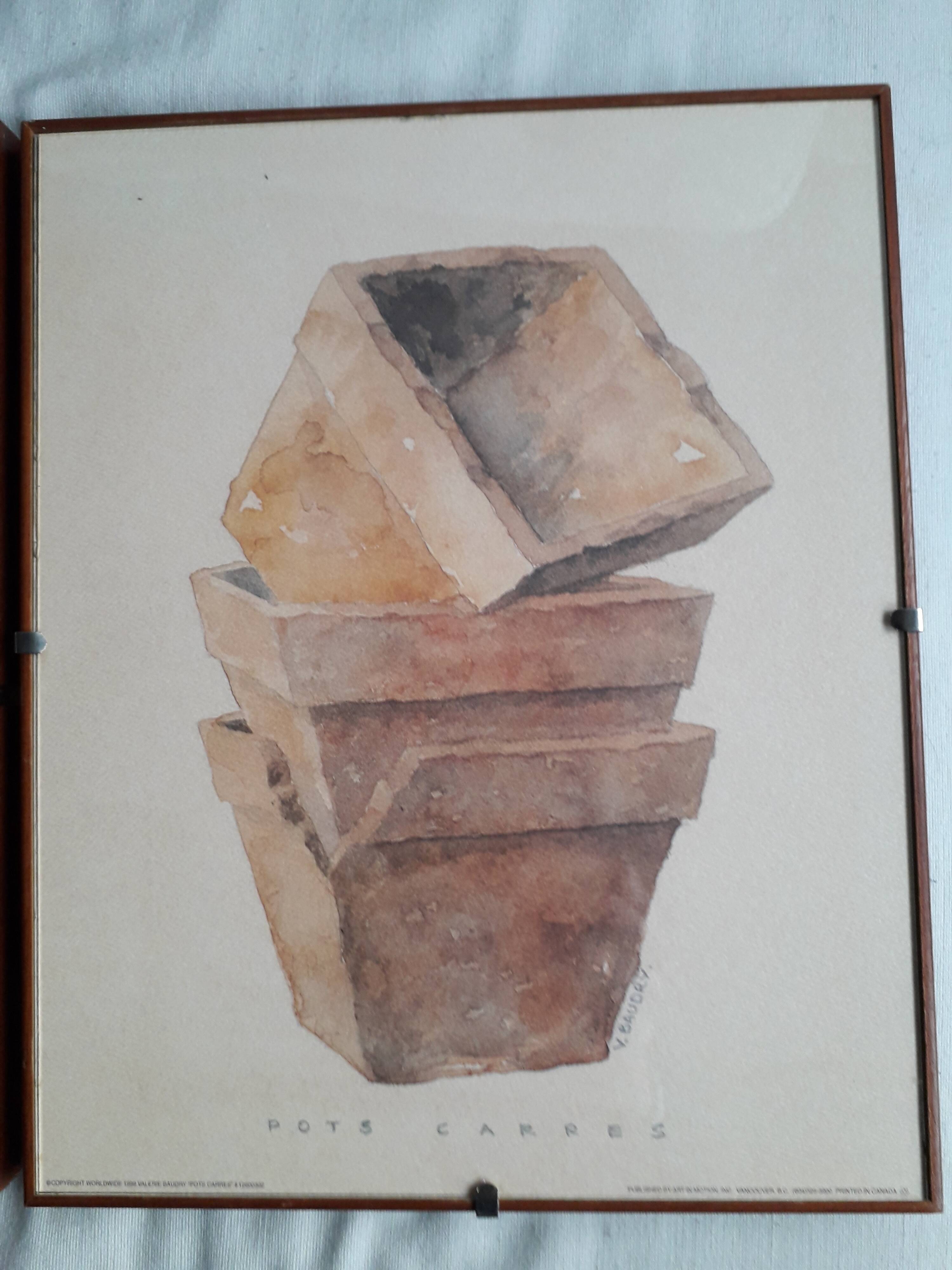 1 lot de 2 illustrations très originales signées Baudry