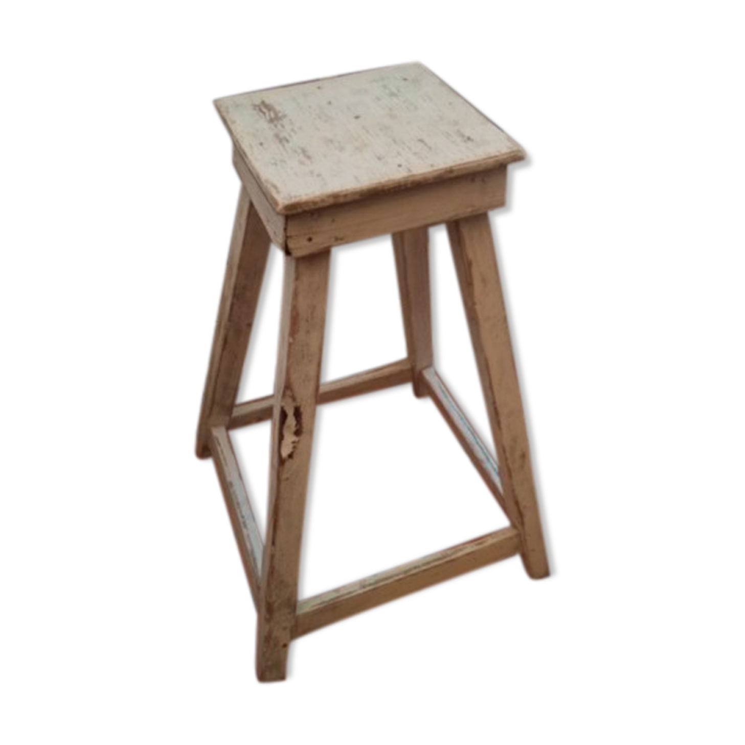 Wooden workshop top stool
