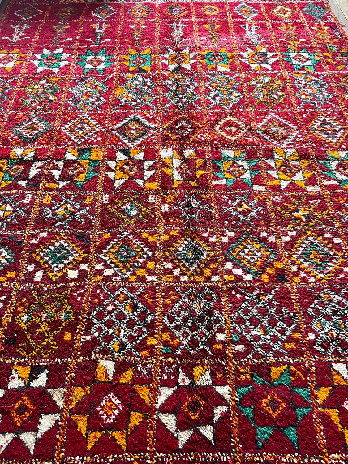 Vintage red Berber rug 170 x 230