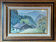 Old painting of a mountain farm landscape from the 50s/70s.