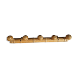 Coat rack in wood with 5 hooks