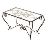 Wrought iron coffee table 1950
