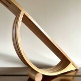 Lampe minimaliste en bois 1980