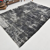 Gray & blue tones distressed carpet 285x187cm