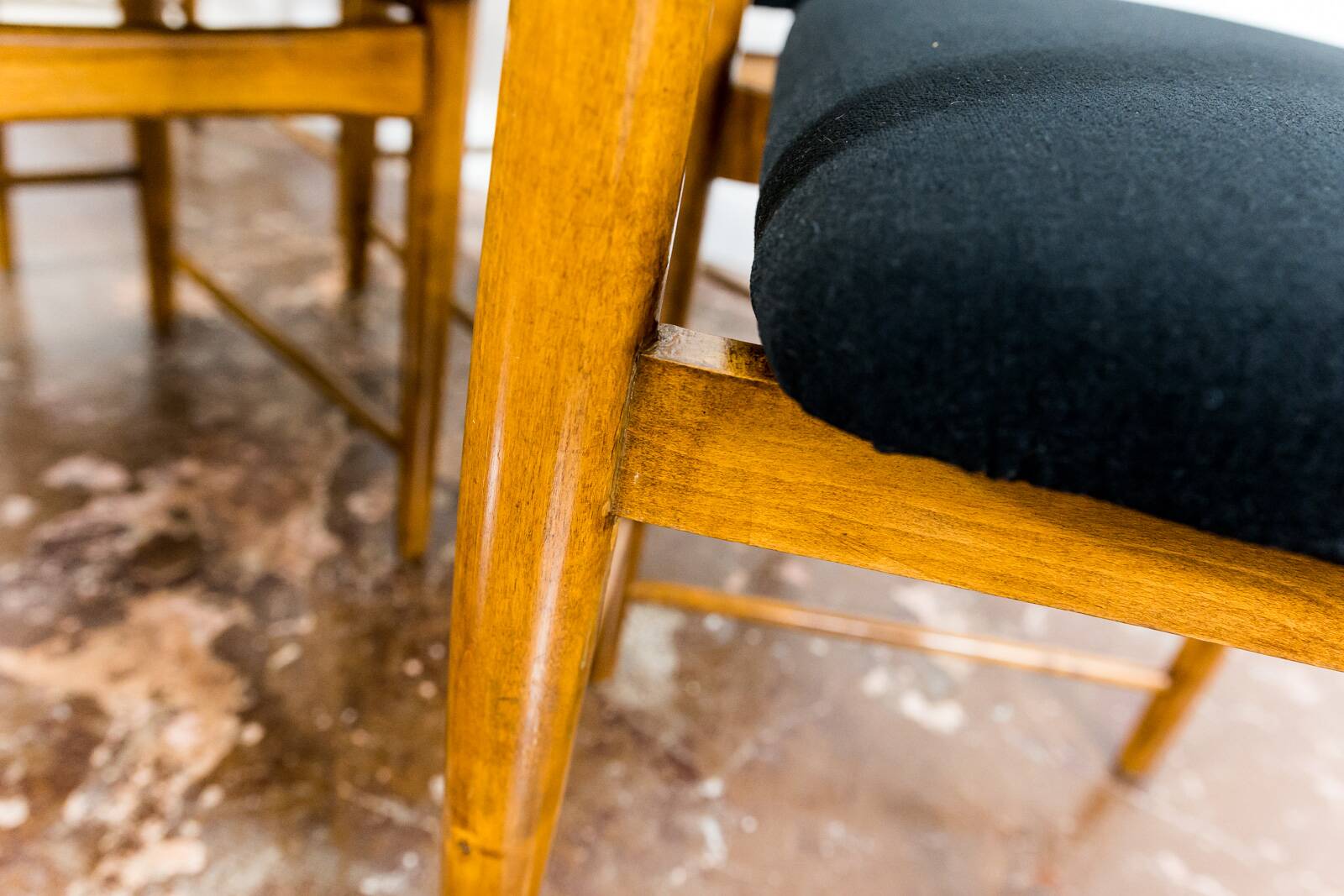 Mid Century Dining Chairs By Bernard Malendowicz, Poland, 1960s, Set Of 6