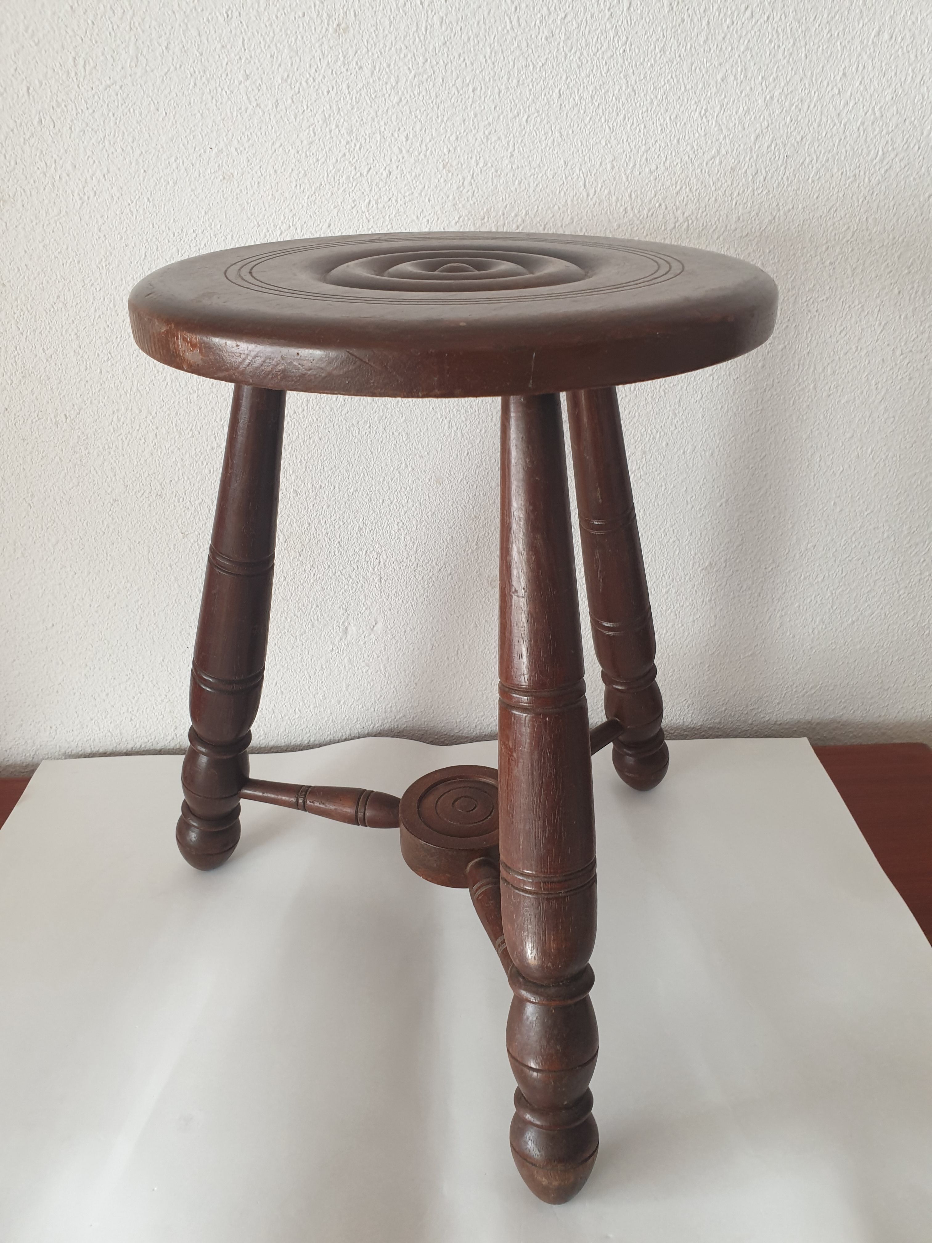Brutalist stool 60s