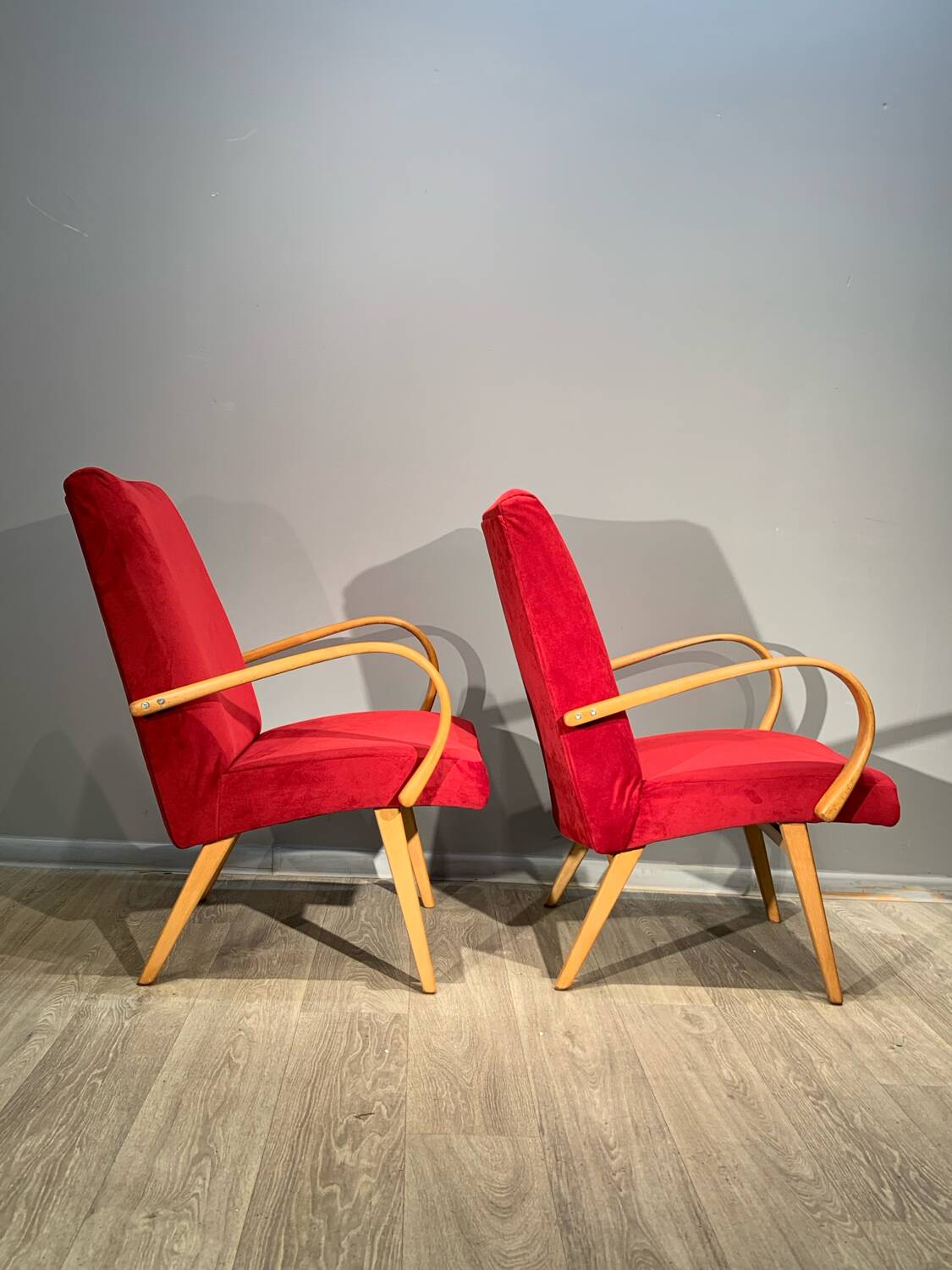 Paire de fauteuils jitona vintage czech 60.