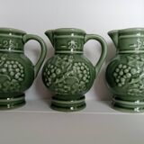 Set of 3 wine pitchers
