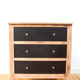 Commode vintage noire et bois