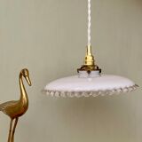 Vintage lamp lamp in white opaline