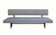 1950s daybed in grey, new polstery and fabric