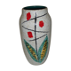 Vase en céramique émaillée de 1950 décor moderniste