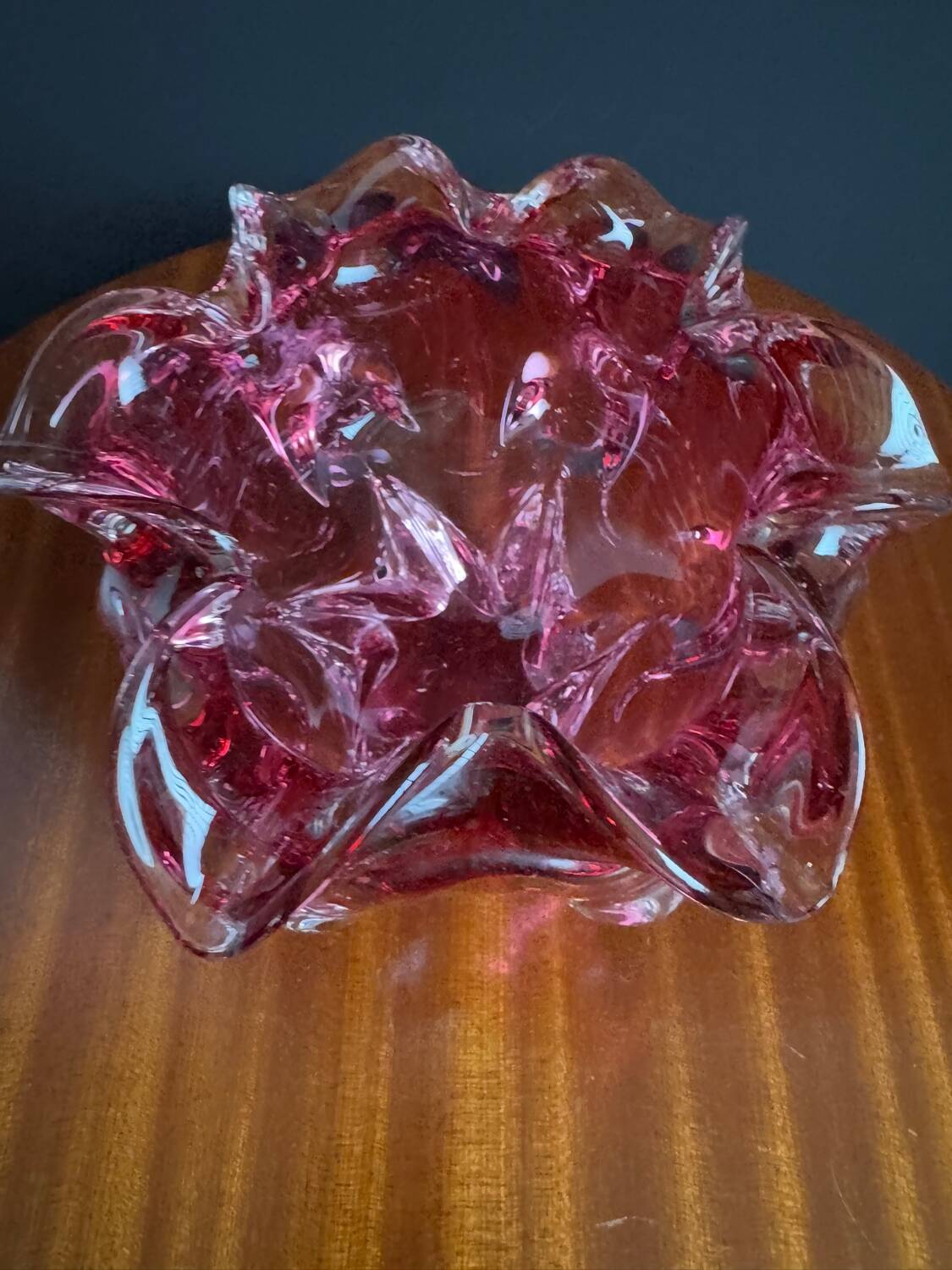 Blown glass catchall by Josef Hospodka from the 1960s.