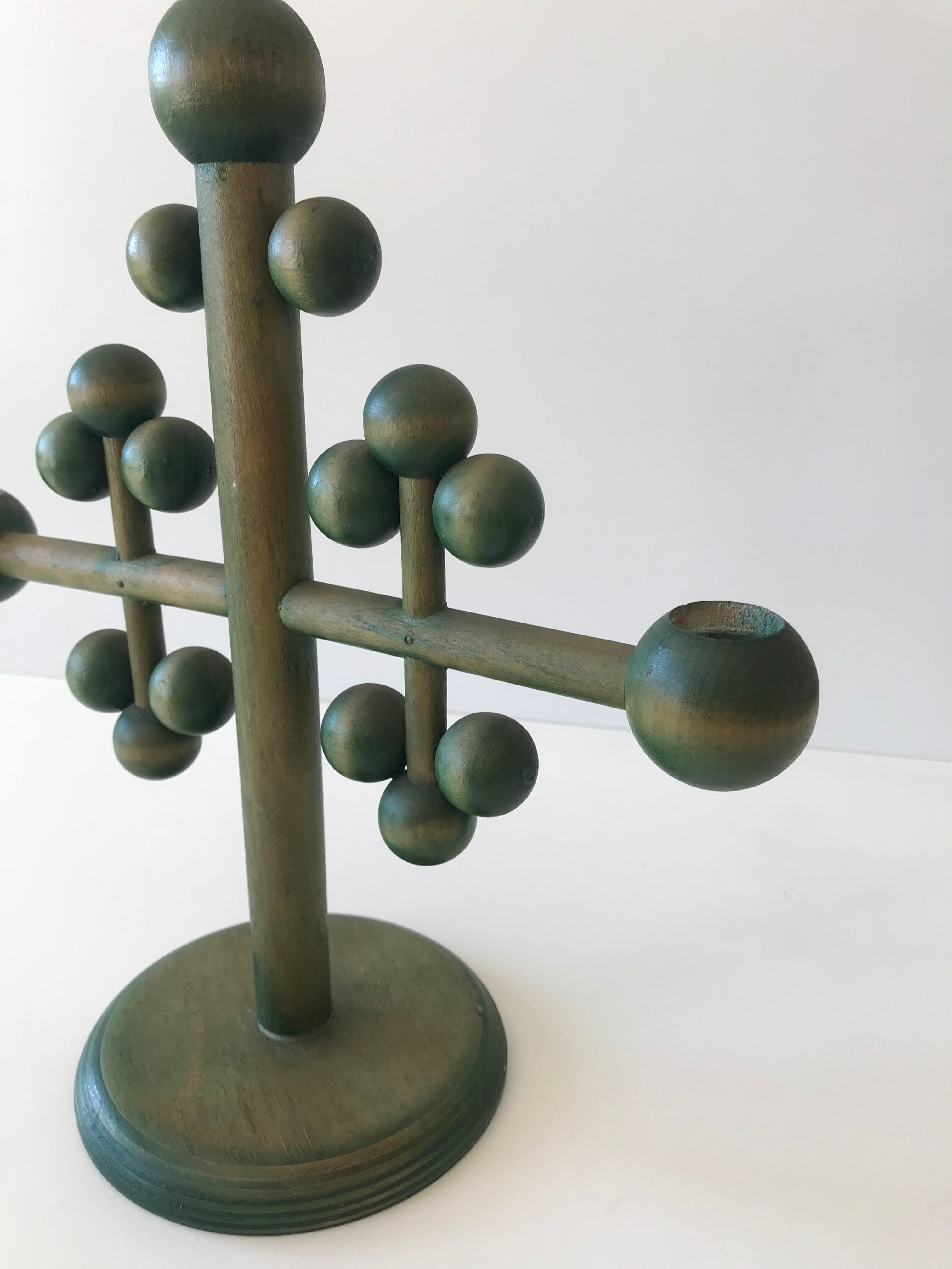 Finnish wooden candlestick