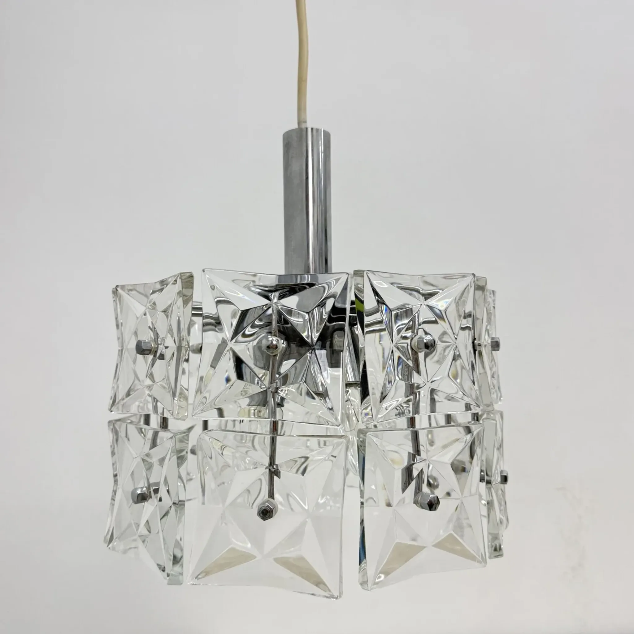 Mid-century design Kinkeldey hanging lamp, 1970s