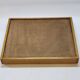 Vintage scandinavian serving tray in marquetry wood