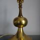 Gold table lamp design Barbier tulip 1970 designer
