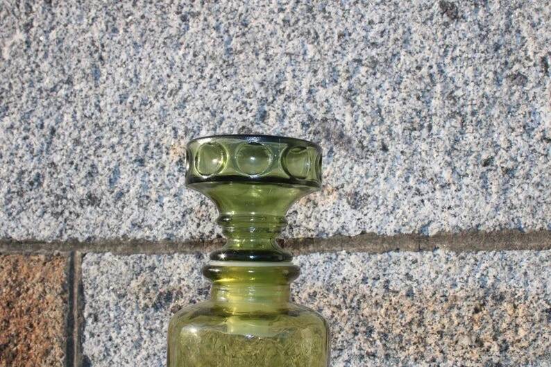 Empoli glass nautical carafe from the 1960s