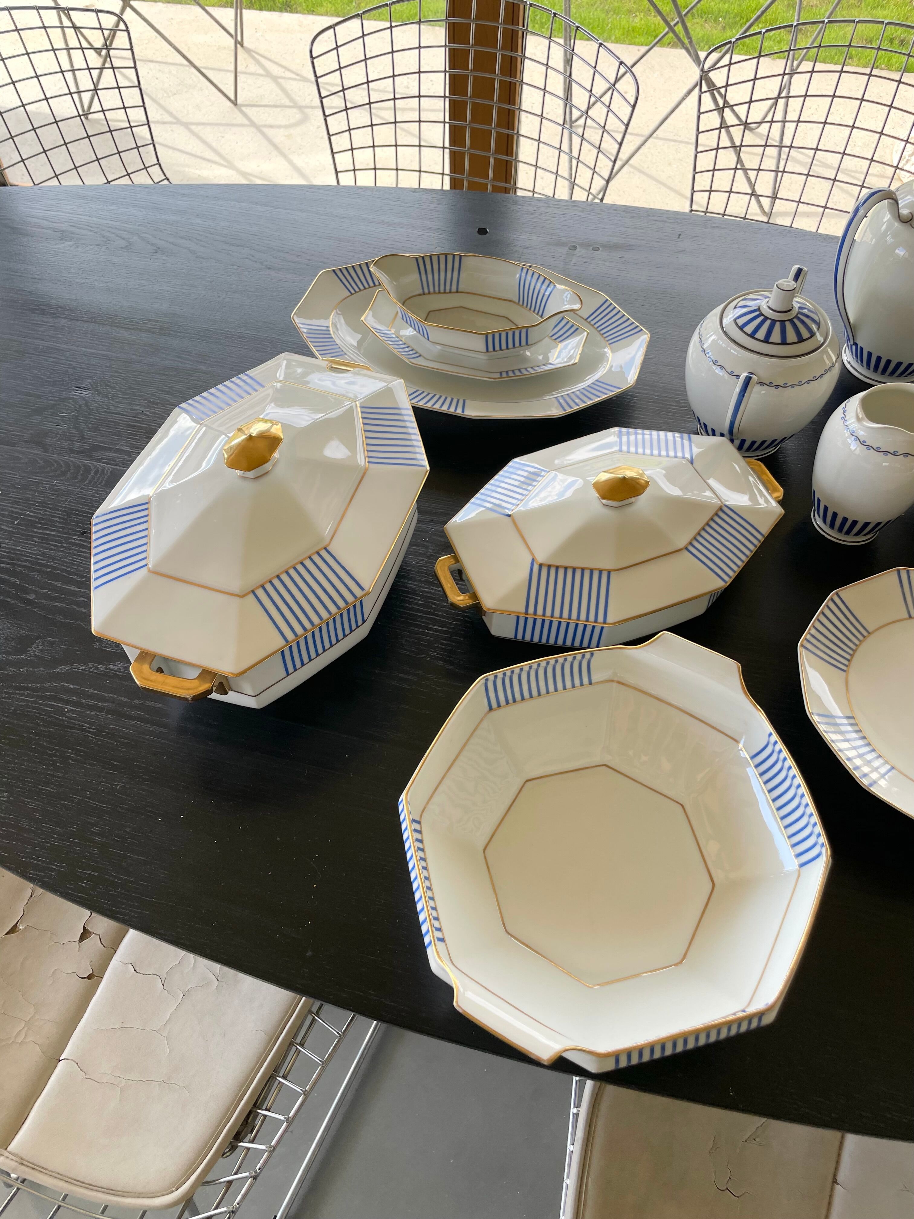 Set XXL crockery Limoges A.Lanternier